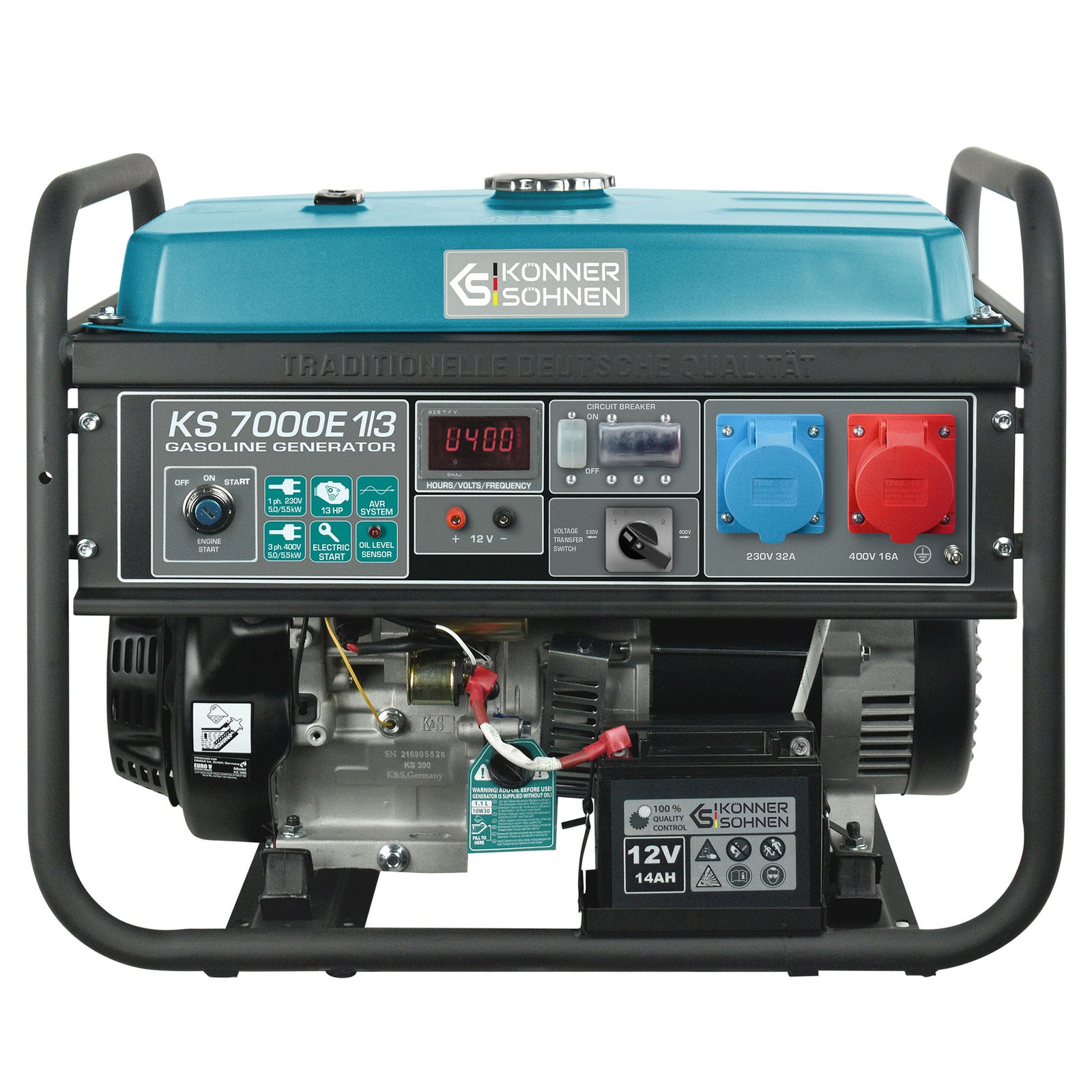 Generator benzynowy „Könner & Söhnen” KS 7000E 1/3