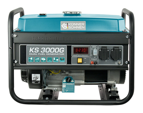 LPG/Bensiinigeneraattori 'Könner & Söhnen' KS 3000G