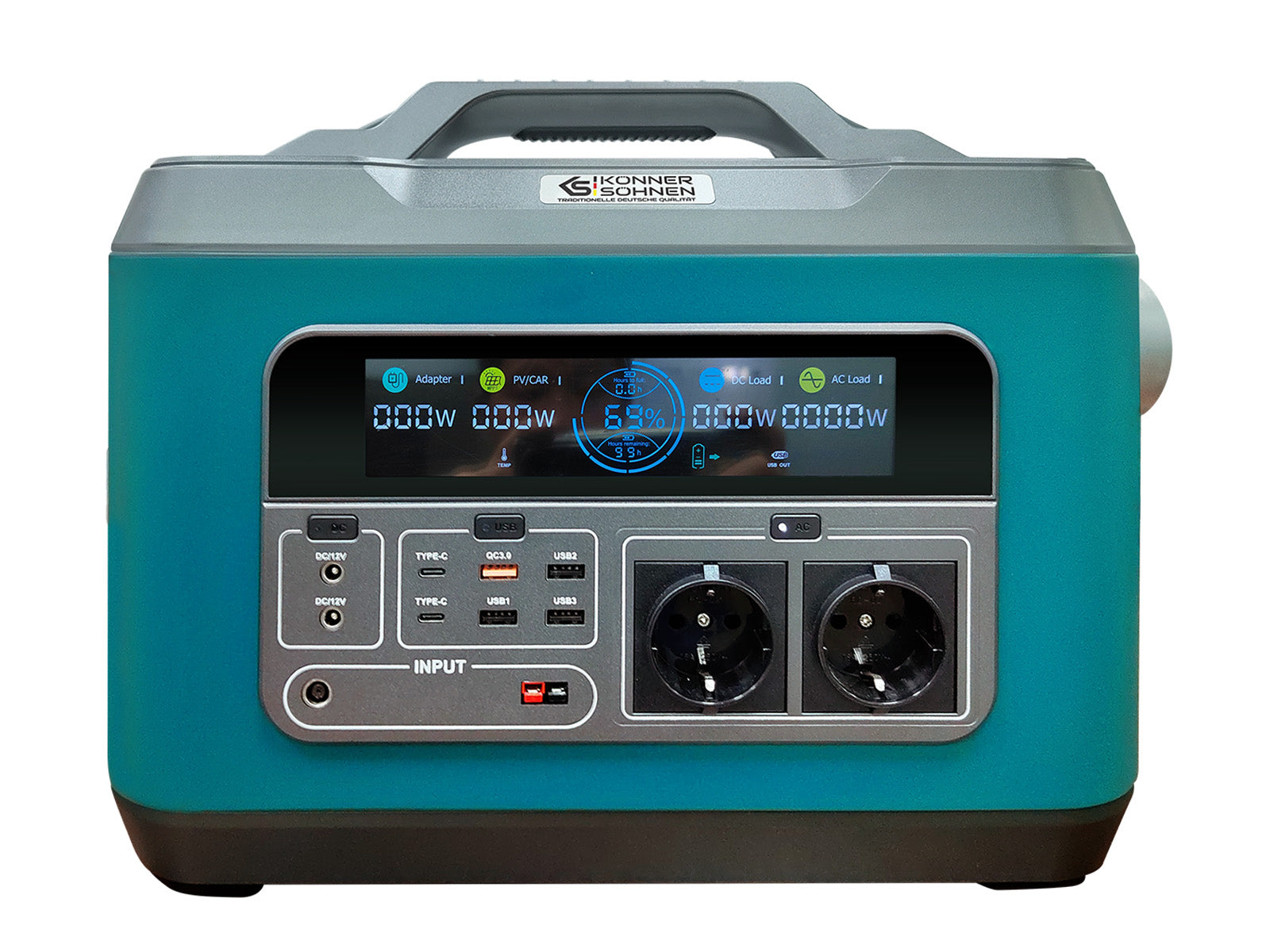 Station d'energie portable 2500 W LiFePO4 KS 2500PS - Konner & Sohnen Station d'energie portable 2500 W LiFePO4 KS 2500PS - Konner & Sohnen
