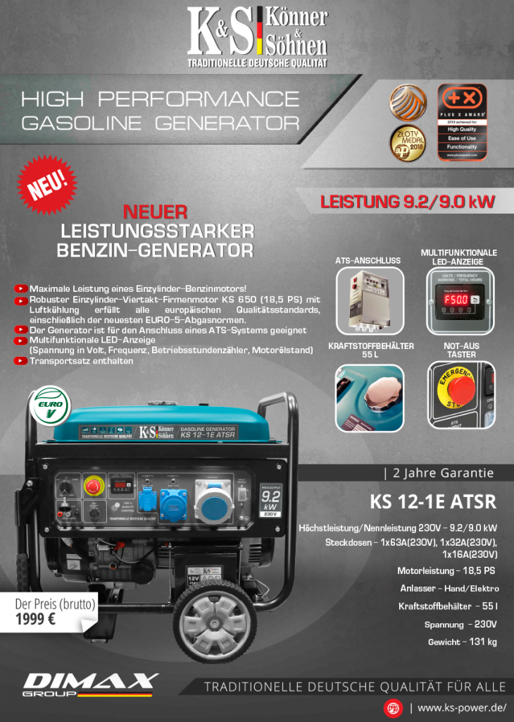 New Powerful Gasoline Generator!