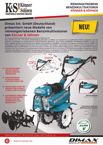 Belt-driven petrol cultivators from Könner & Söhnen!