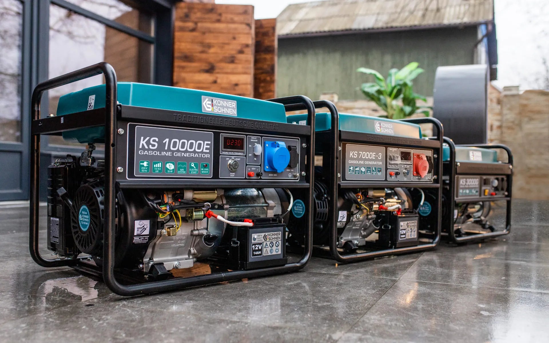 Home feed with gasoline generators KS 7000, KS 9000, KS 10000 series