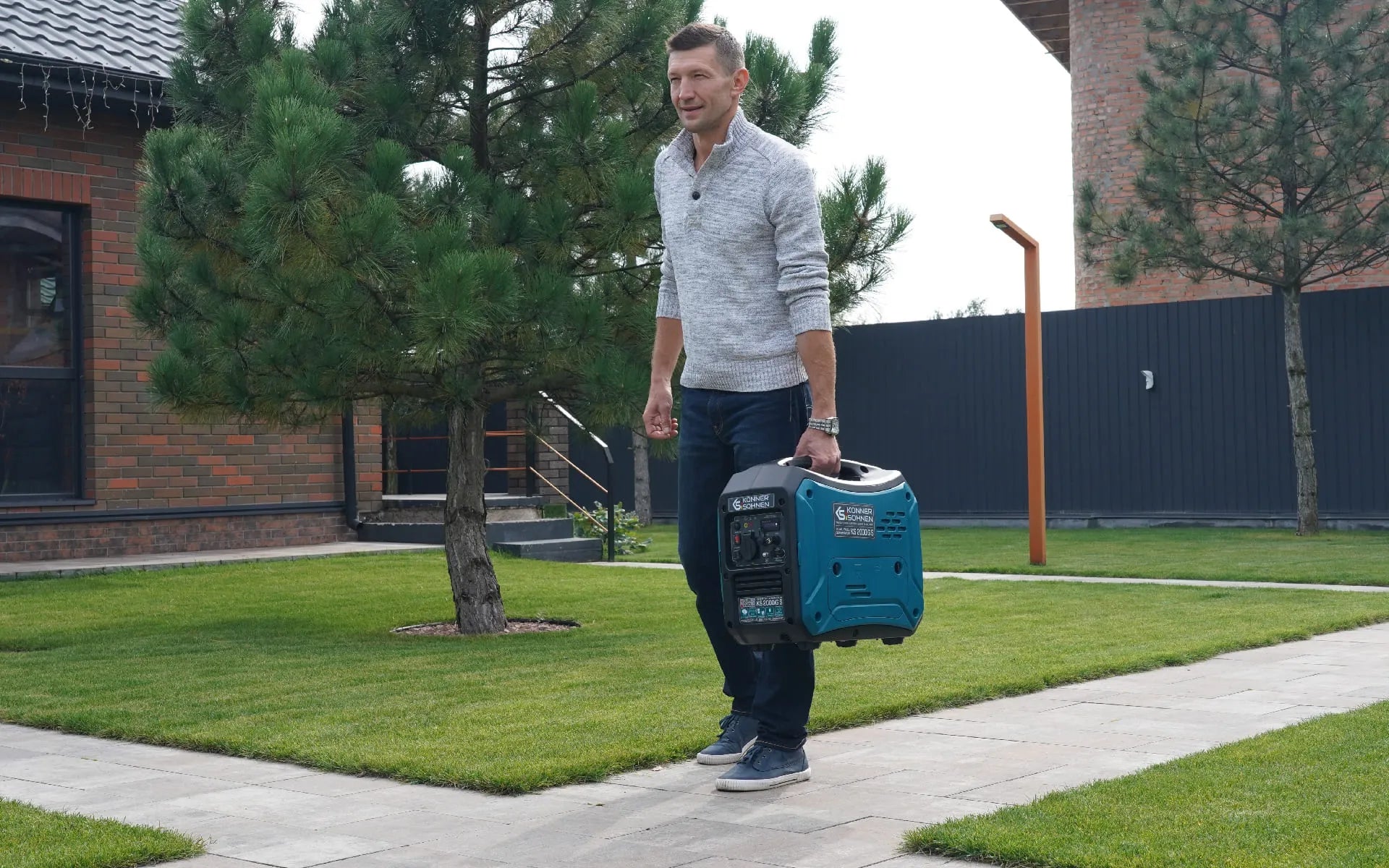 Man Starting Generator A Matter of Choice: Gasoline Generators with Manual Start | Könner ...