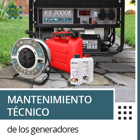 Technical maintenance of generators