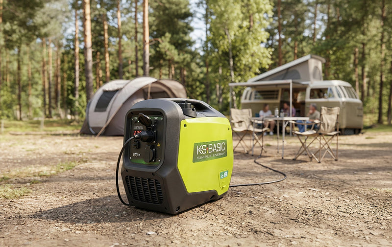 KSB 32i S — kompakti 3 kW invertterigeneraattori äänieristetyssä kotelossa