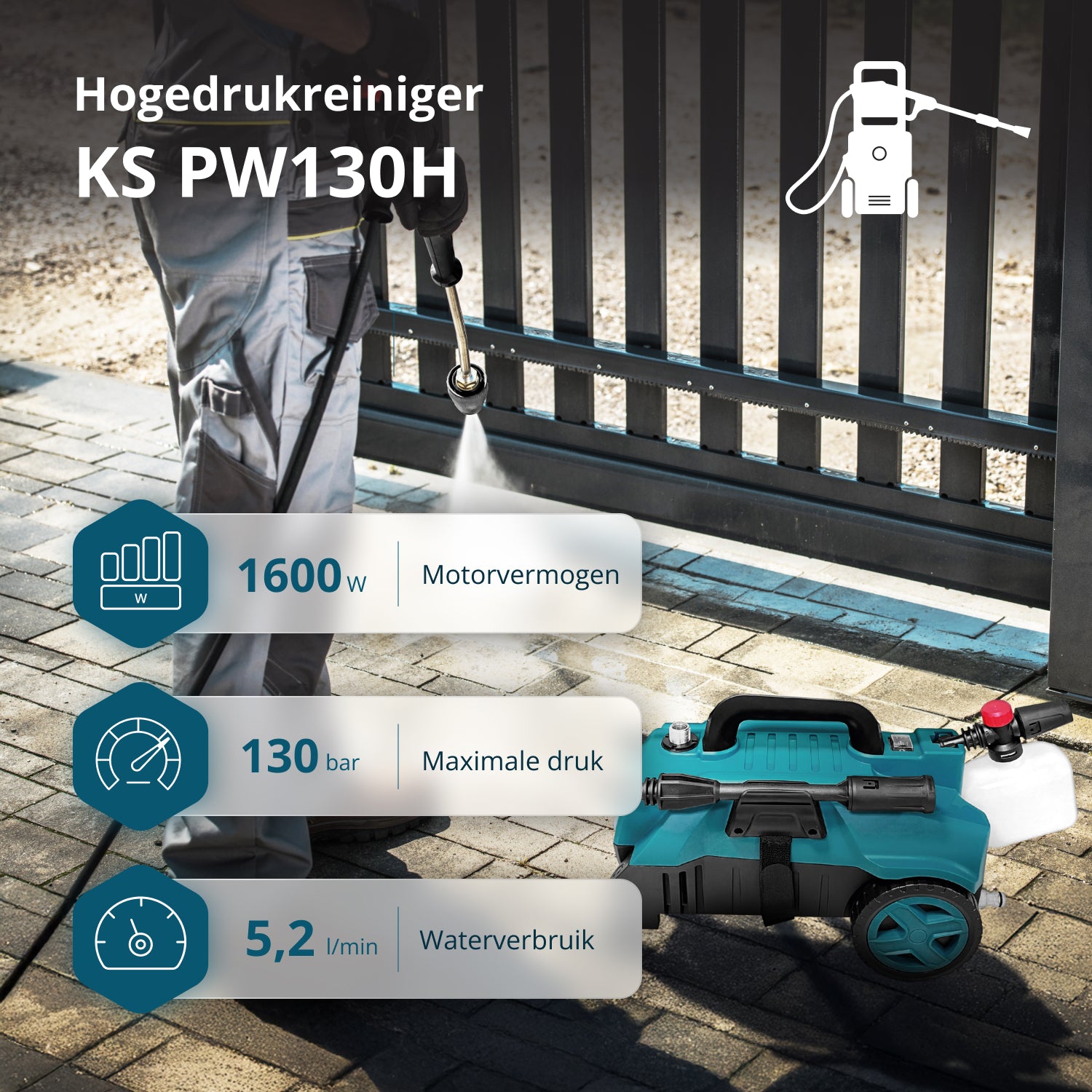 Hogedrukreiniger KS PW130H