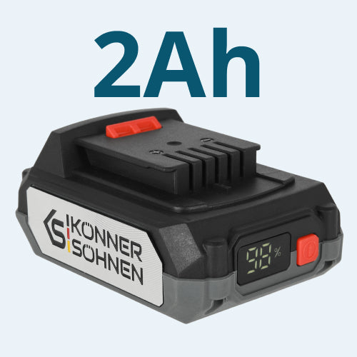 Compact 2 Ah capacity