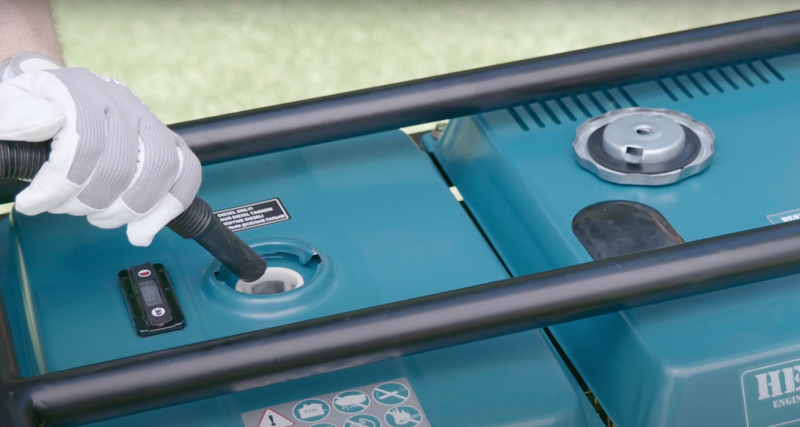 Dieselgenerator mit Handanlass starten