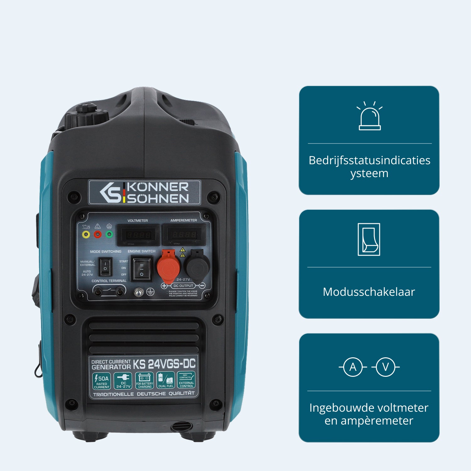 KS 24VGS-DC Constante Spanning Generator met Dual-Fuel Systeem