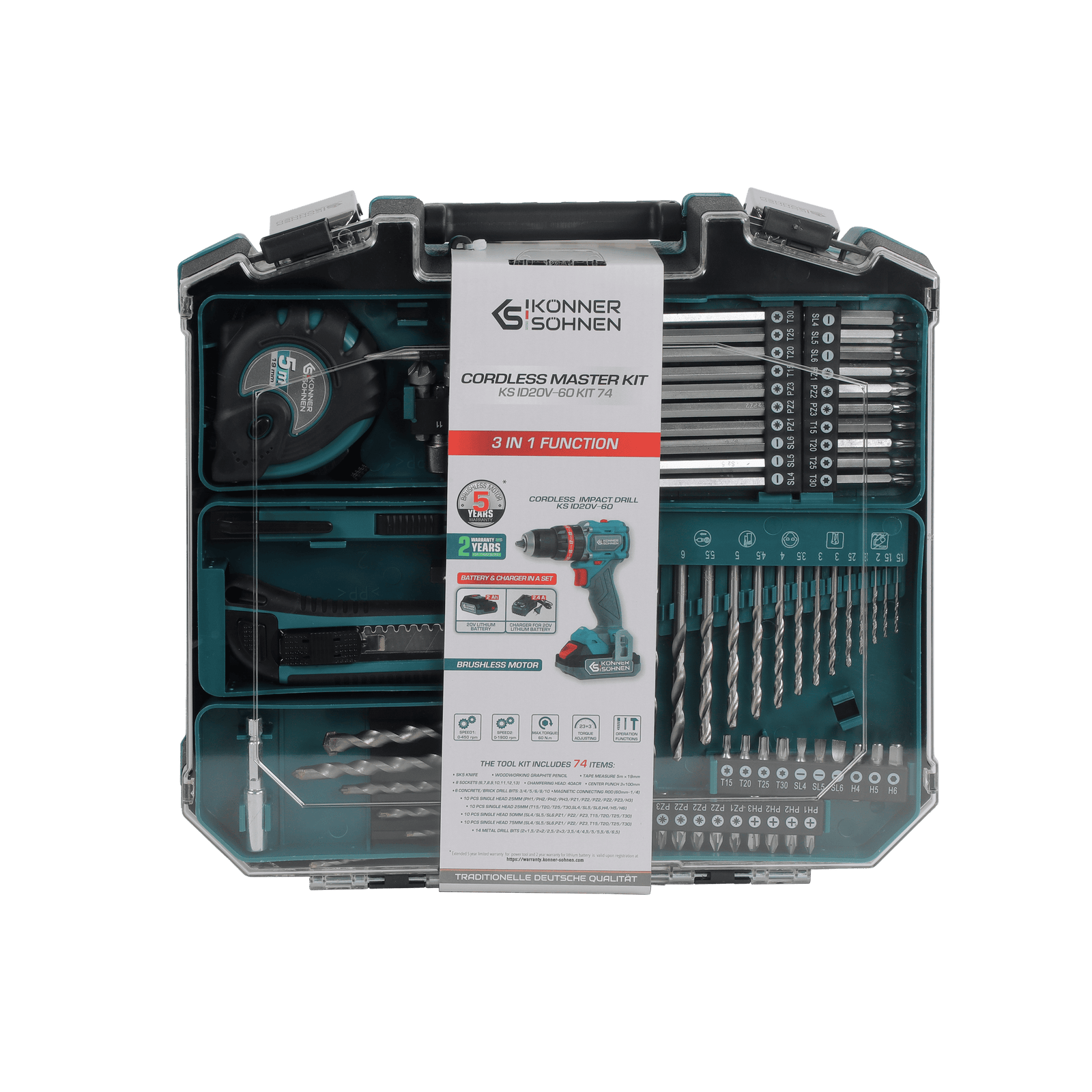 Бездротовий набір Master Set KS ID20V-60 KIT 74 