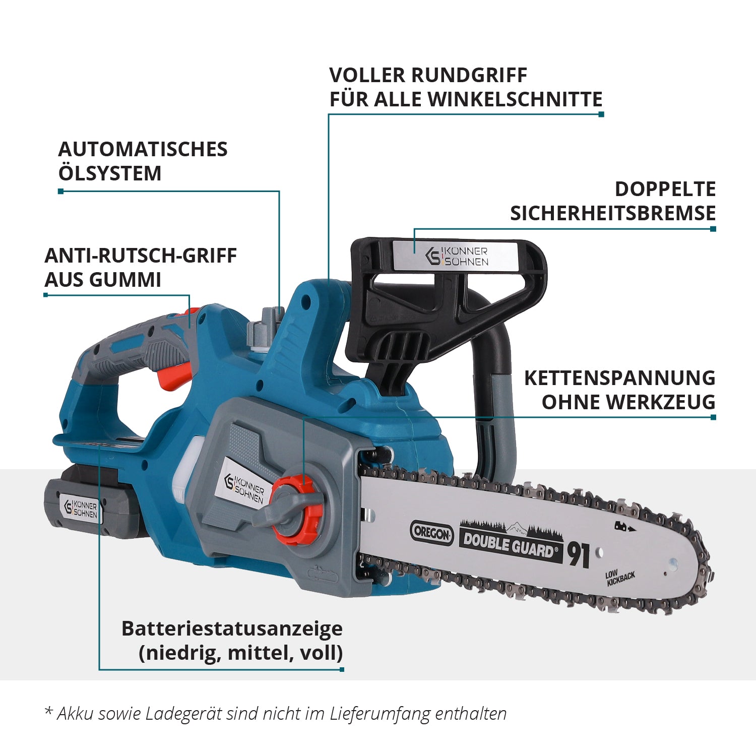 Akku-Kettensäge KS CS20V-12