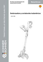 Desbrozadora y cortabordes inalambricos KS GT-20V