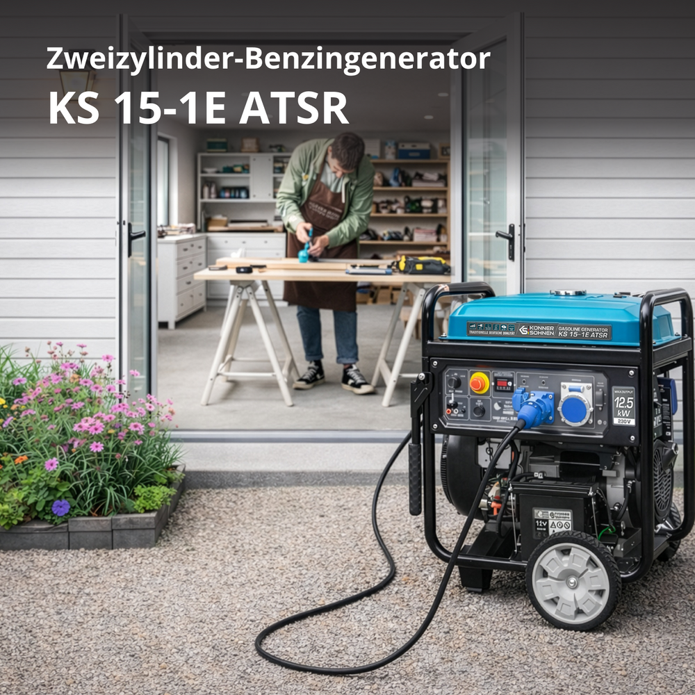 Γεννήτρια βενζίνης «Könner & Söhnen» KS 15-1E ATSR