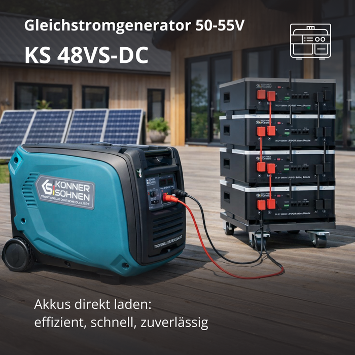 KS 48VS-DC Jævnstrømsgenerator, version 50–55V