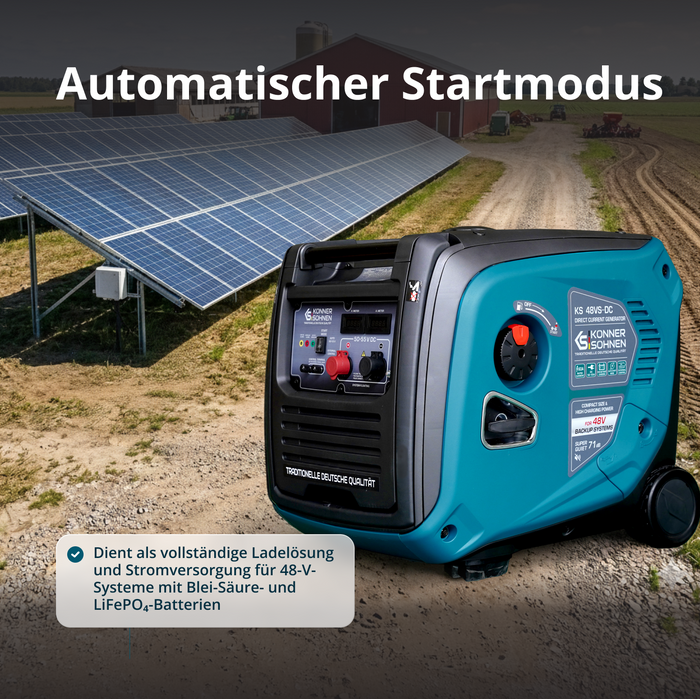 KS 48VS-DC Jævnstrømsgenerator, version 50–55V