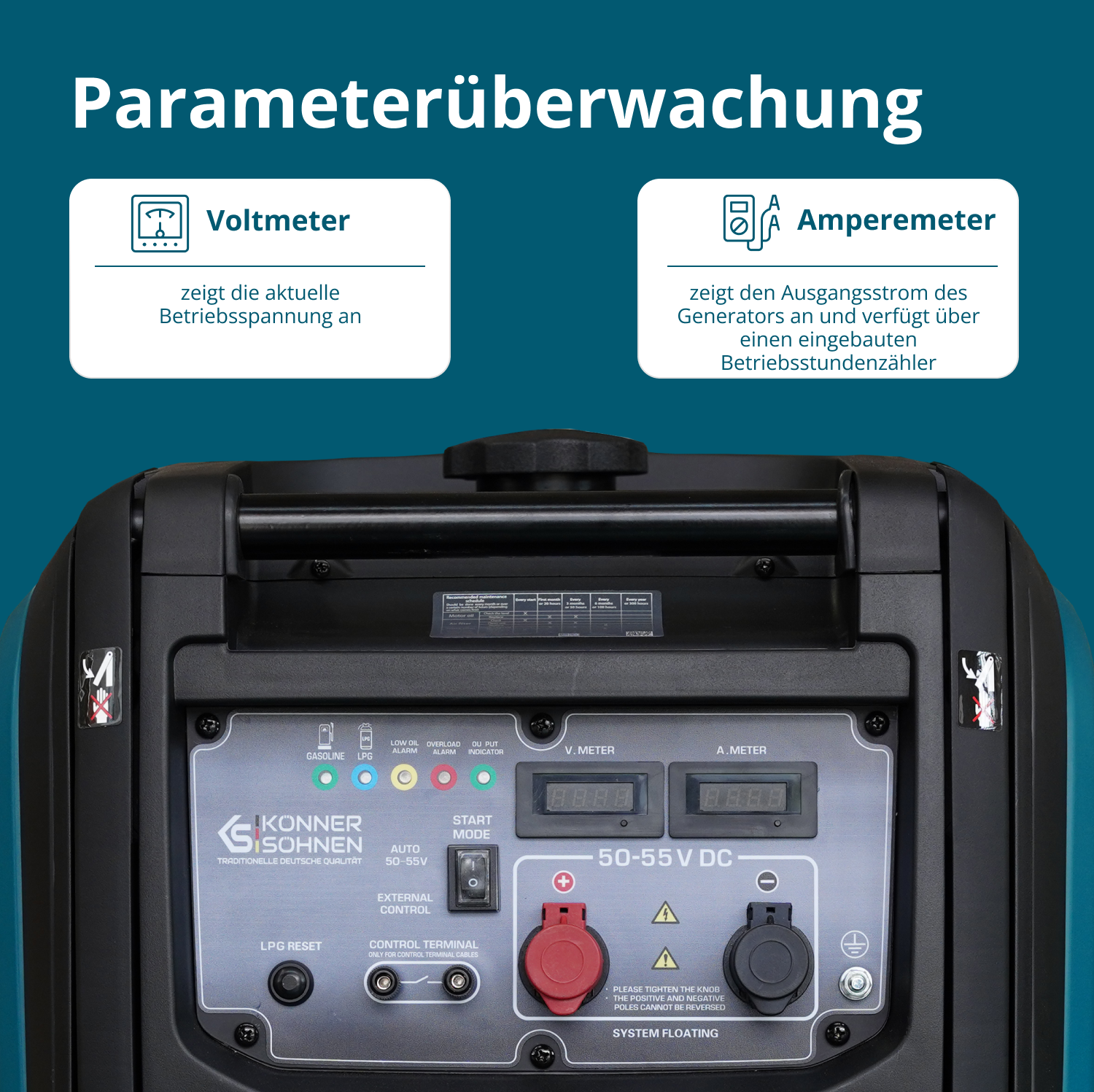 KS 48VGS-DC Jævnstrømsgenerator, version 50–55V