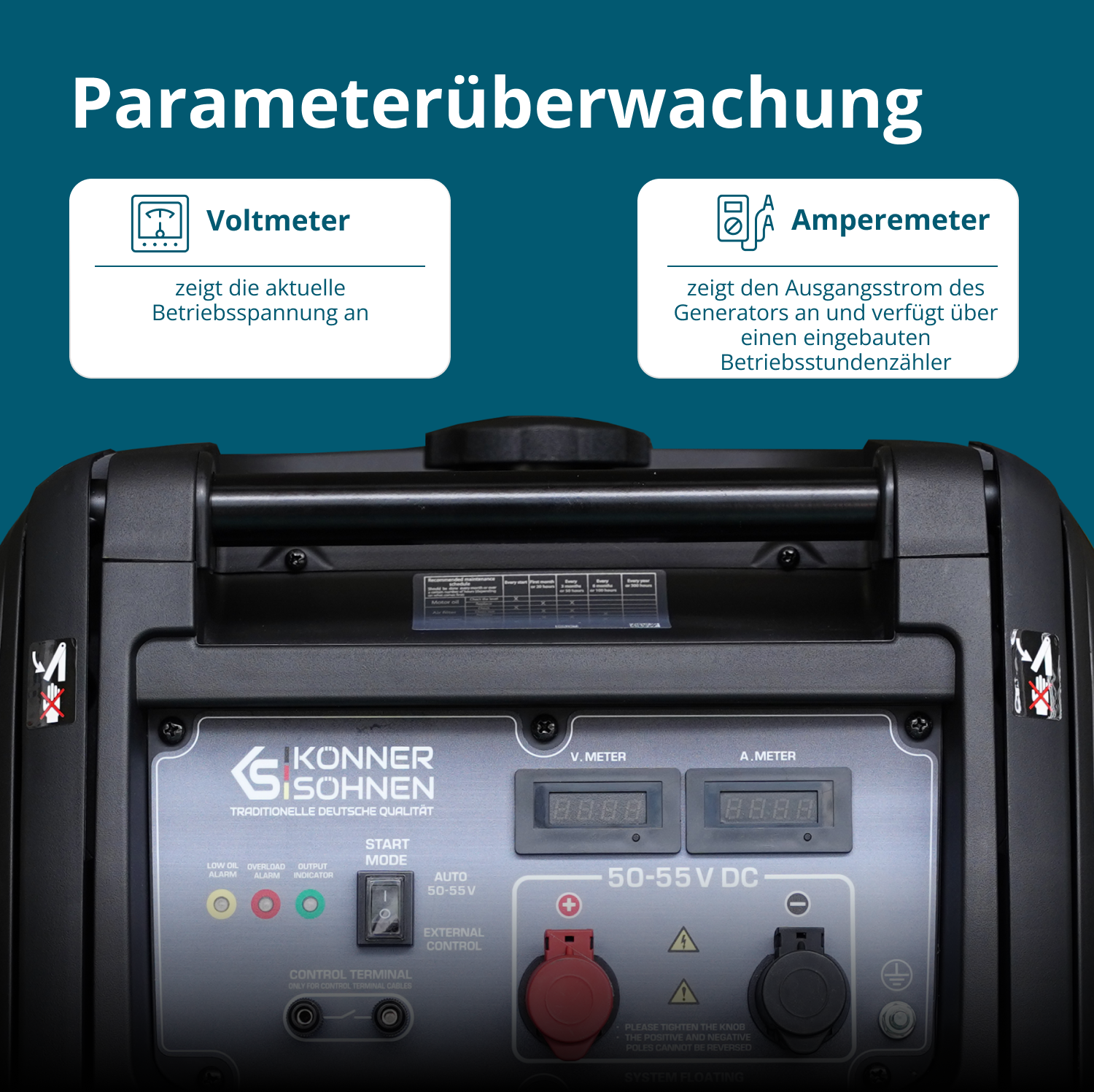 KS 48VS-DC Jævnstrømsgenerator, version 50–55V
