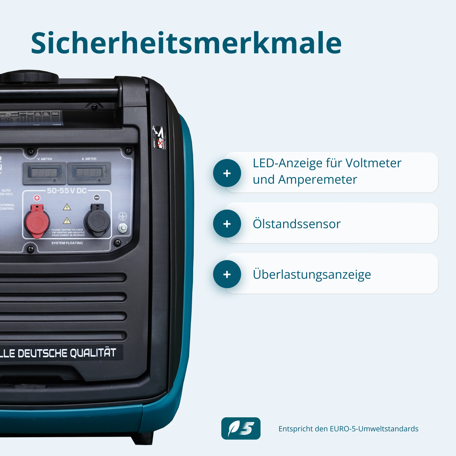 KS 48VS-DC Jævnstrømsgenerator, version 50–55V
