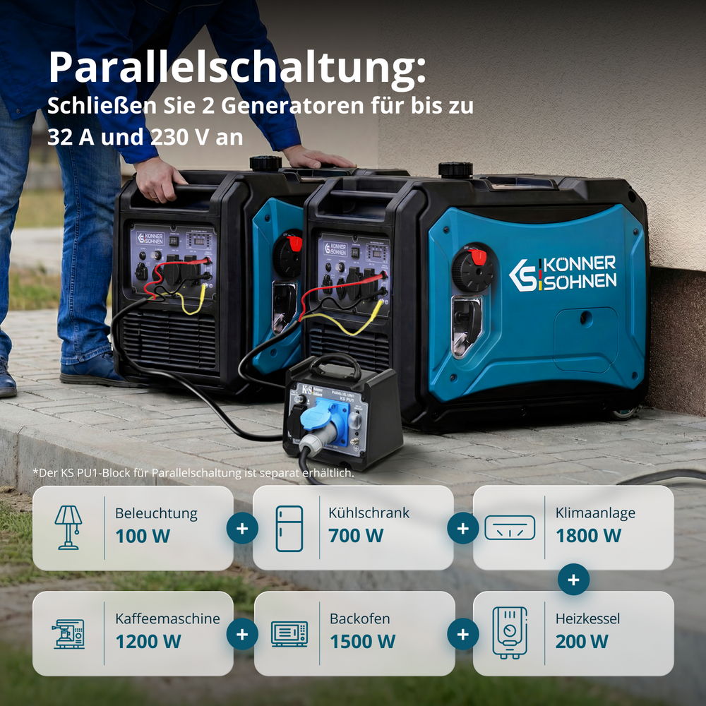 LPG/bensin invertergenerator KS 4000iEG S