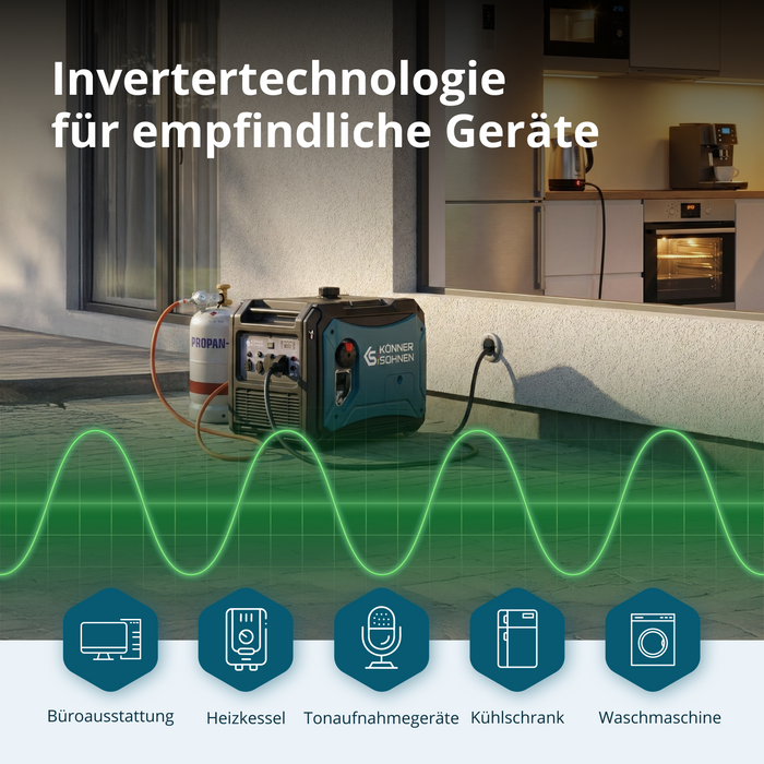 LPG/bensin invertergenerator KS 4000iEG S