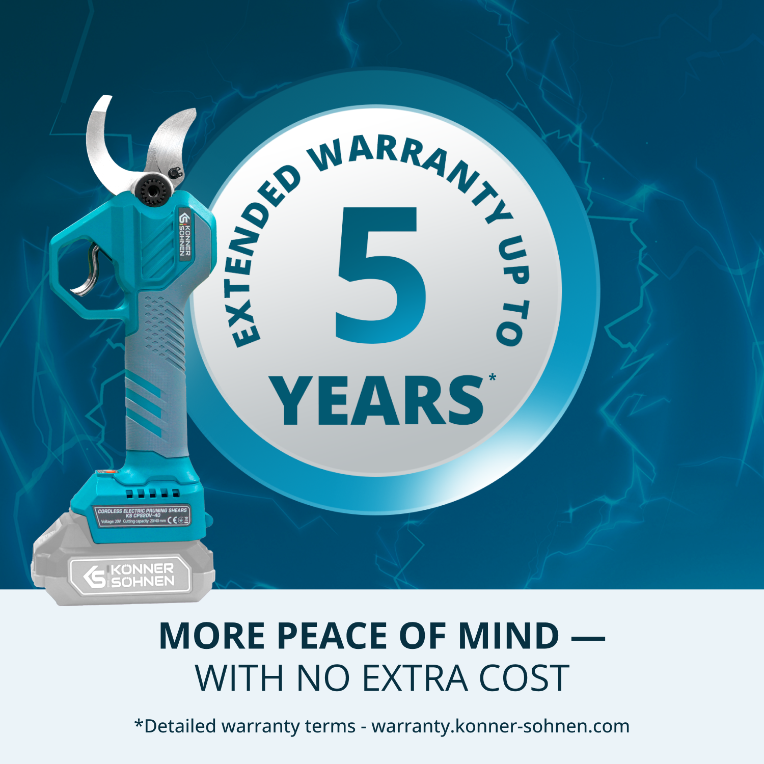 Bežične električne makaze za orezivanje KS CPS20V-40