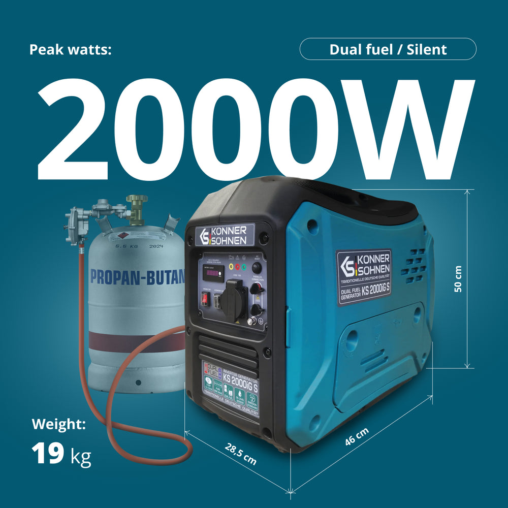 Инверторен генератор на LPG/бензин KS 2000iG S