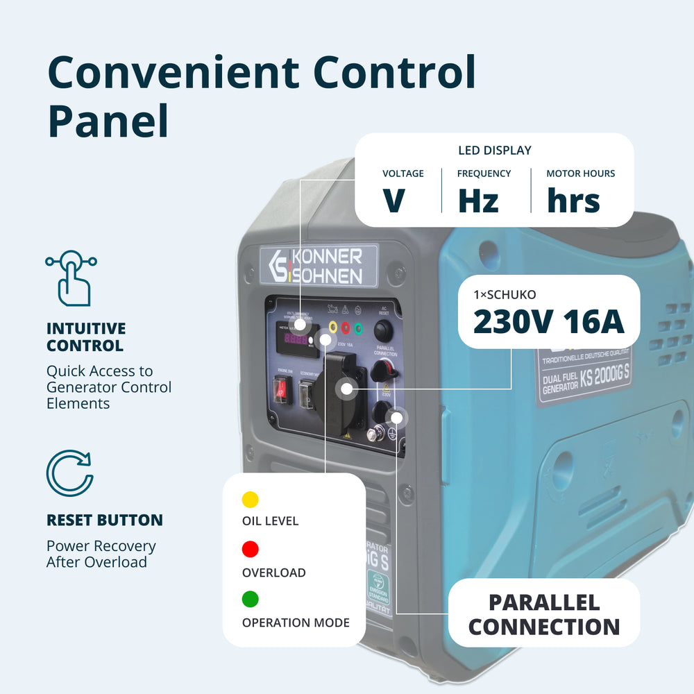Инверторен генератор на LPG/бензин KS 2000iG S