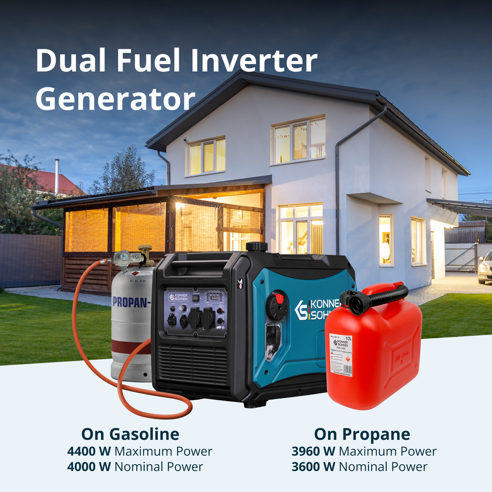 Invertorový generátor na LPG/benzín KS 4000iEG S