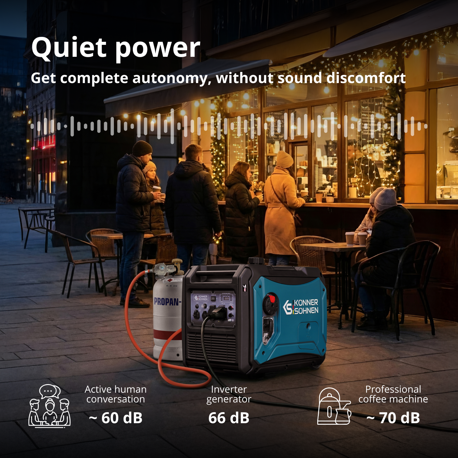 LPG/benzin inverteres generátor KS 4000iEG S