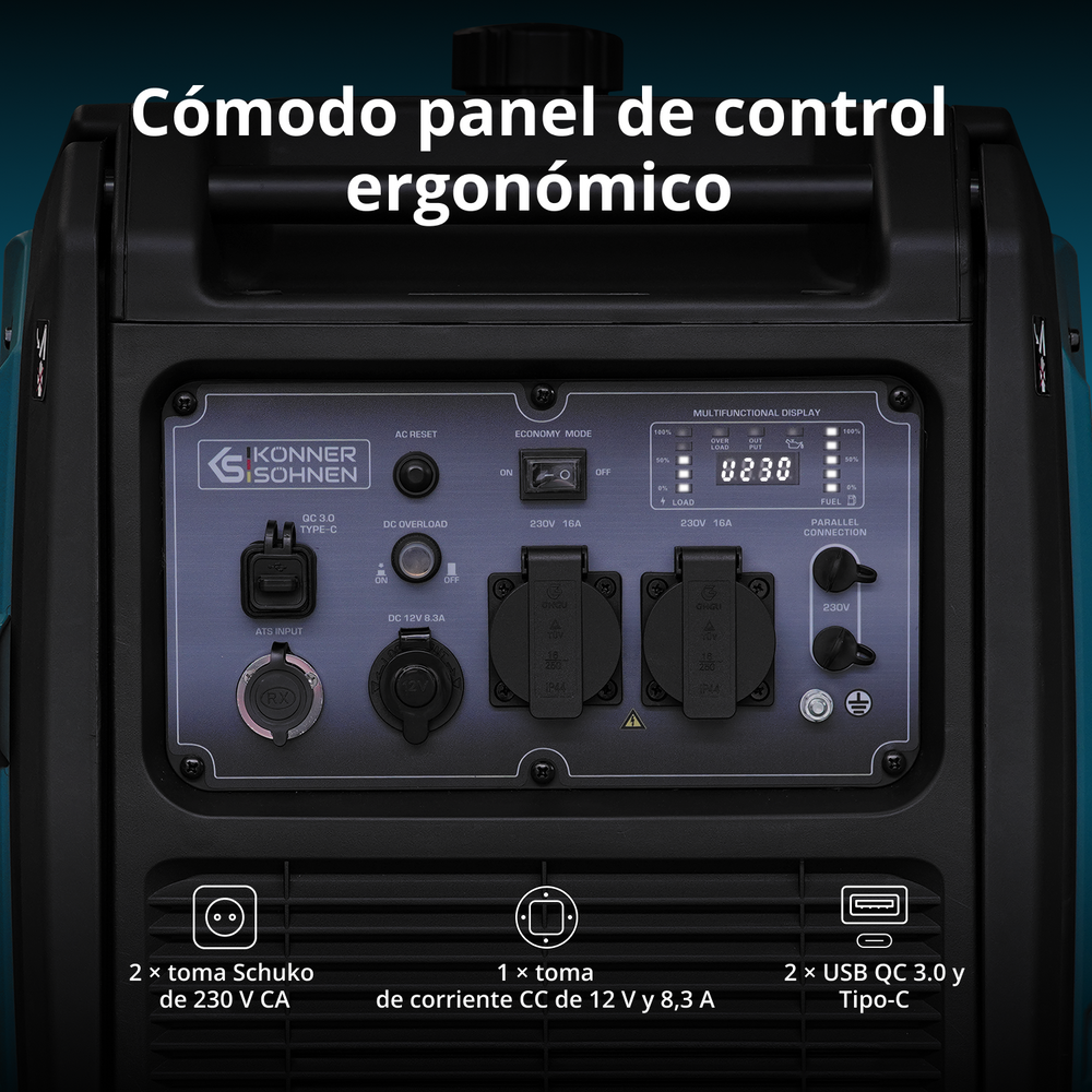 Generador inverter Könner & Söhnen KS 4000iE S