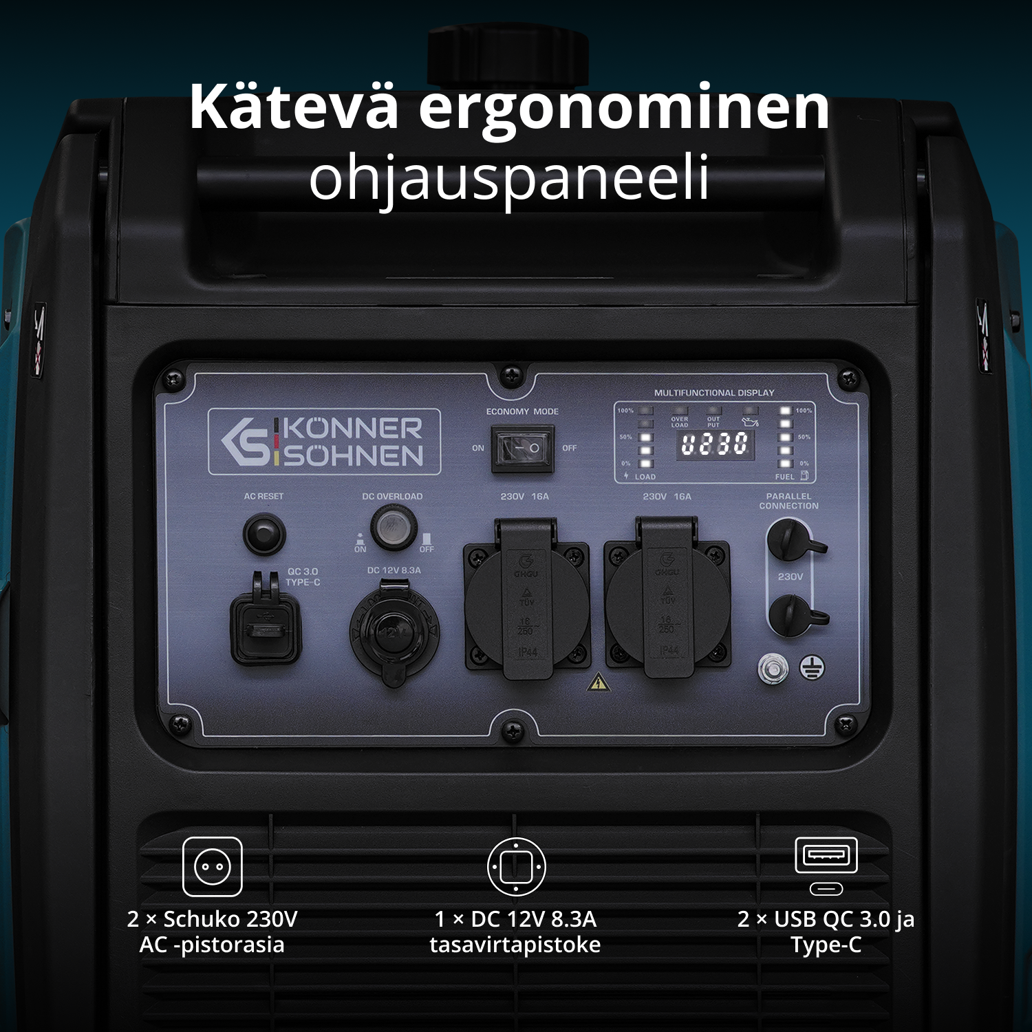 LPG/bensiini-invertterigeneraattori KS 4000iEG S