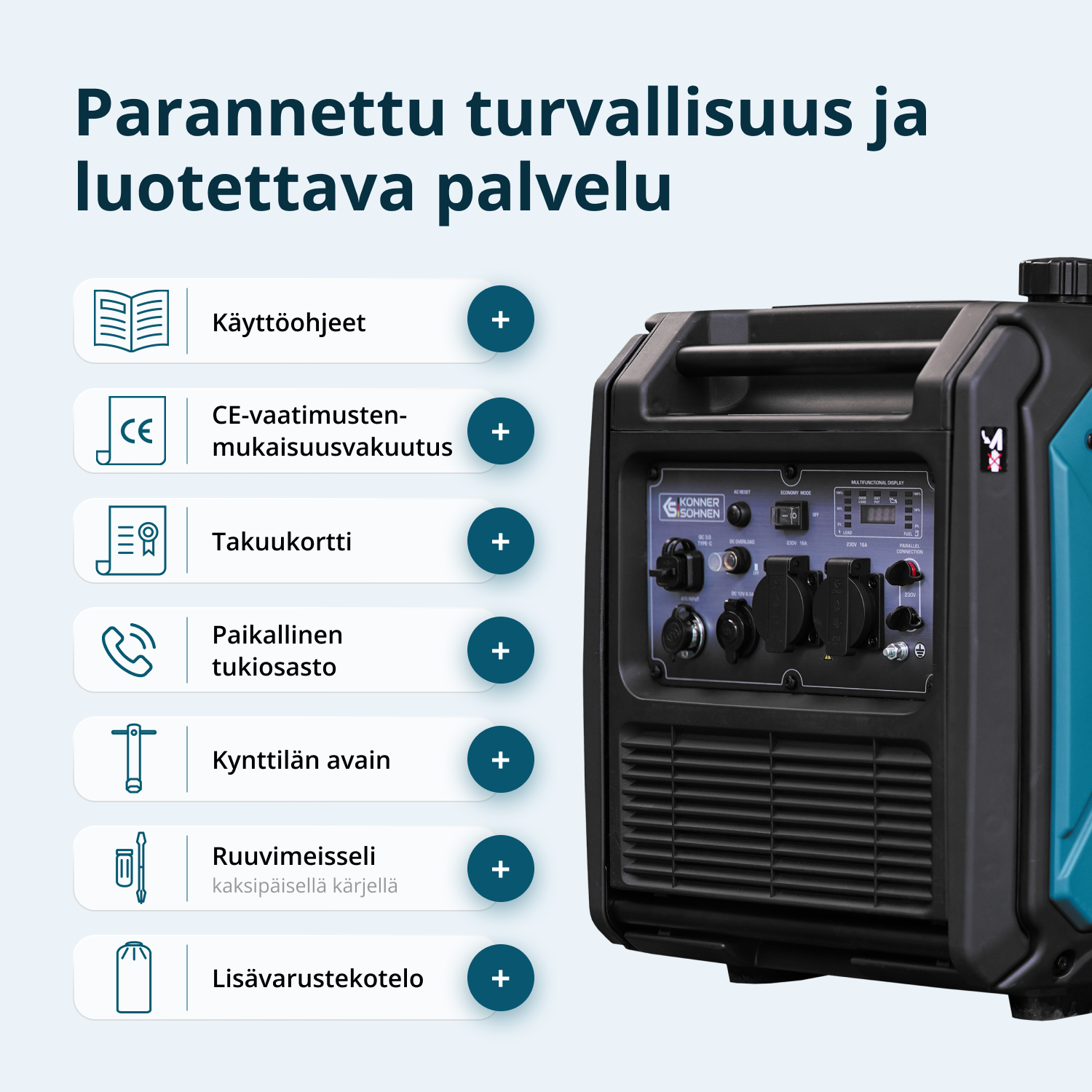 Invertterigeneraattori KS 4000iE S