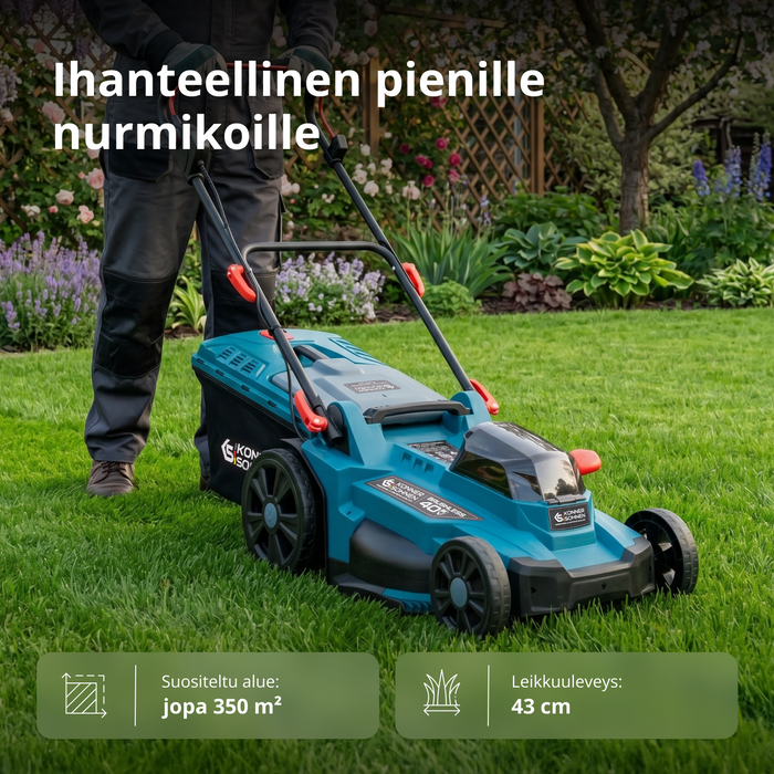 Akkukäyttöinen ruohonleikkuri KS 43LM-40V