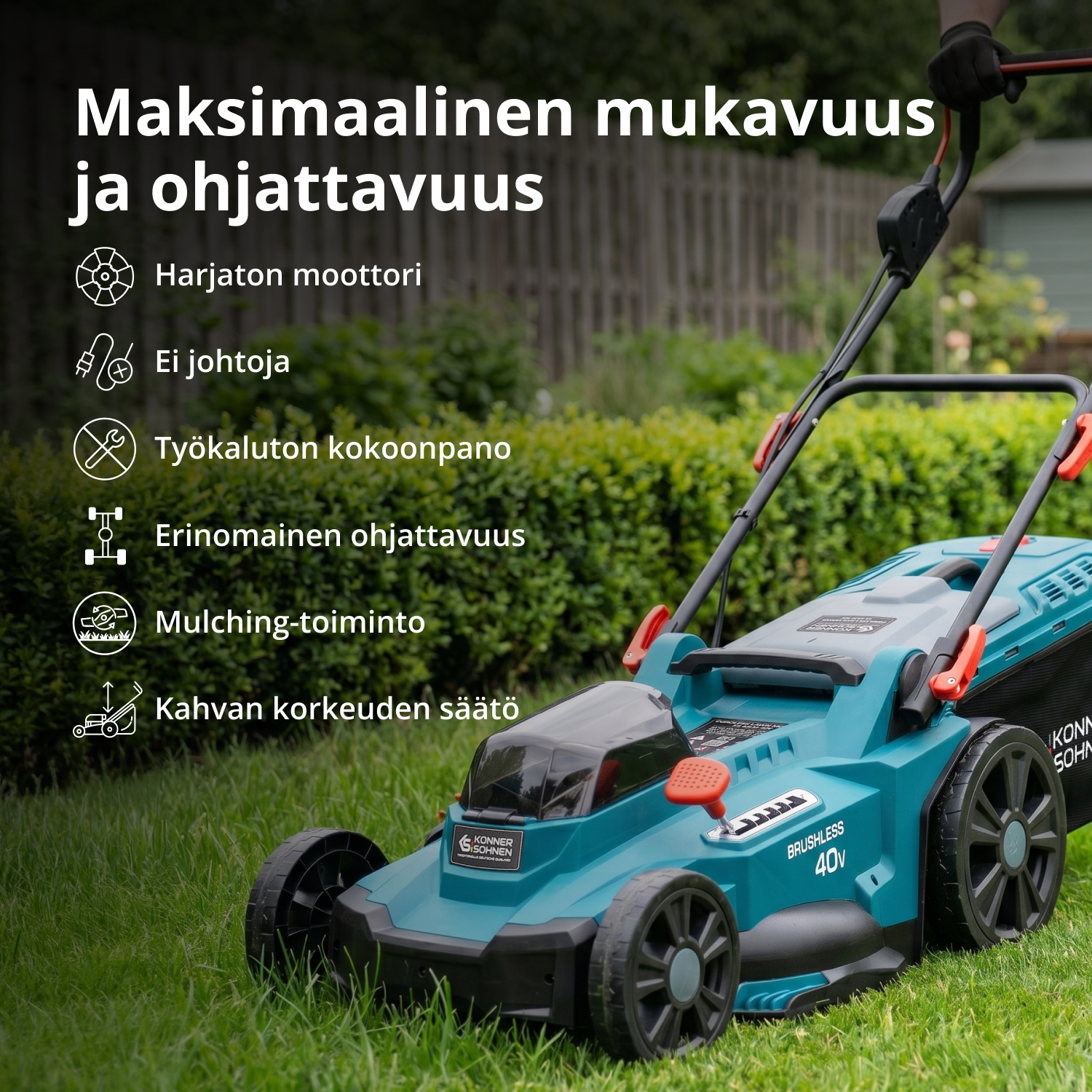 Mainostuote: Nurmikonhoitosetti KS 43LM-BCT40V-SET