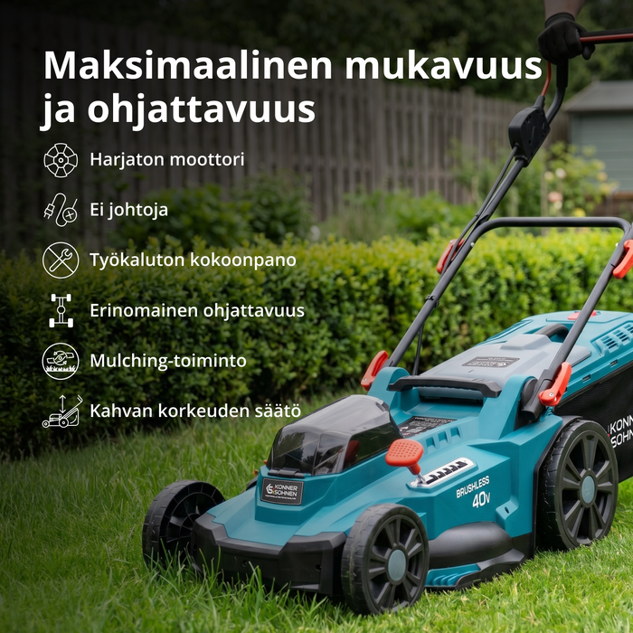 Akkukäyttöinen ruohonleikkuri KS 43LM-40V
