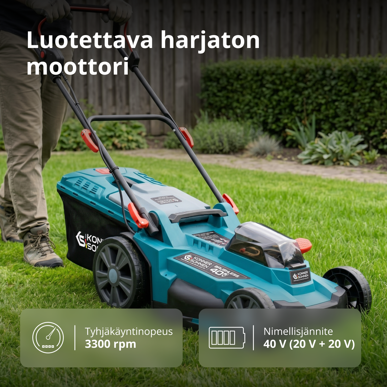 Mainostuote: Nurmikonhoitosetti KS 43LM-BCT40V-SET