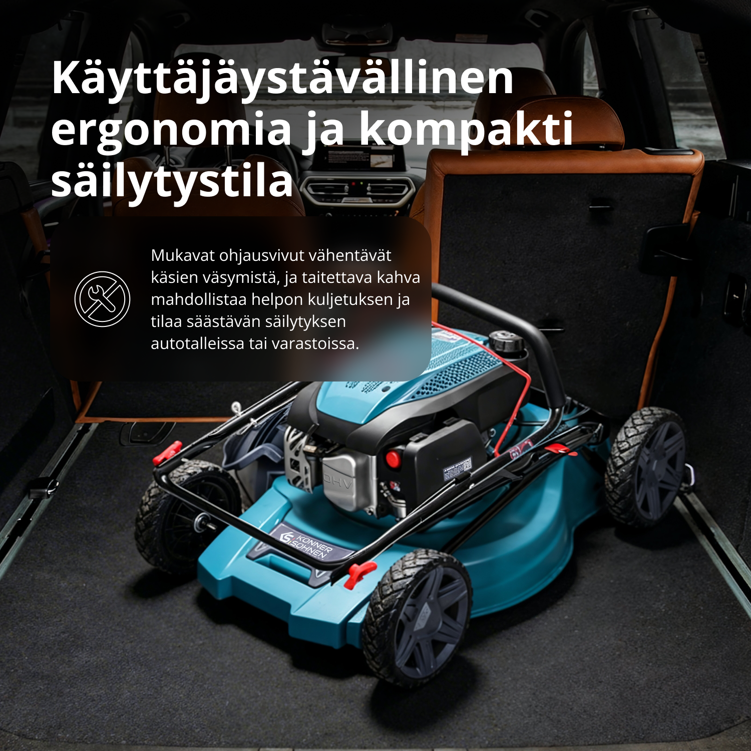 Bensiinikäyttöinen ruohonleikkuri KS 46LMG