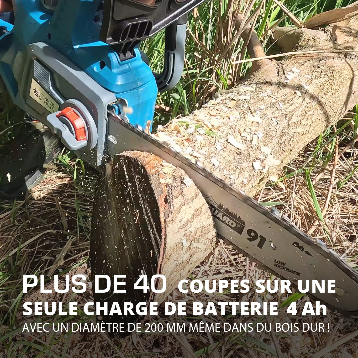 Scie à chaîne sur batterie KS CS20V-12