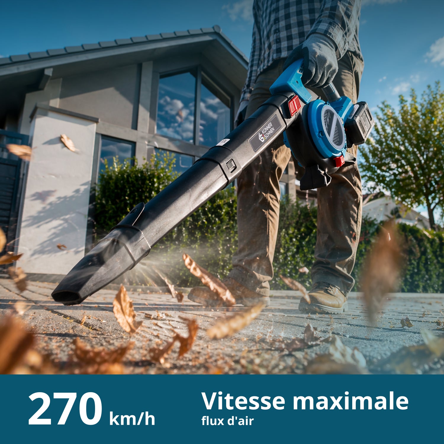 Aspirateur-souffleur de jardin sur batterie KS LBV-40V