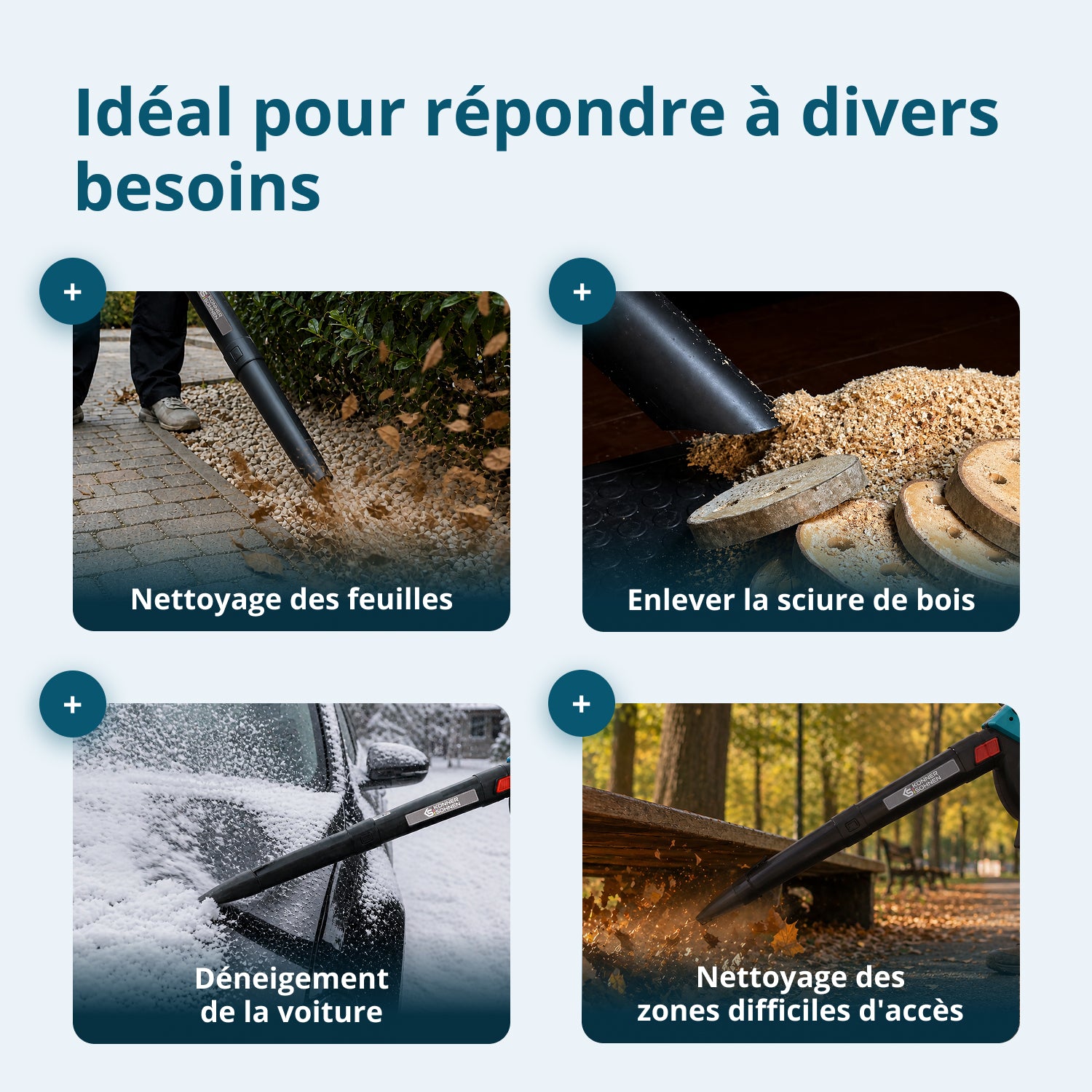 Aspirateur-souffleur de jardin sur batterie KS LBV-40V