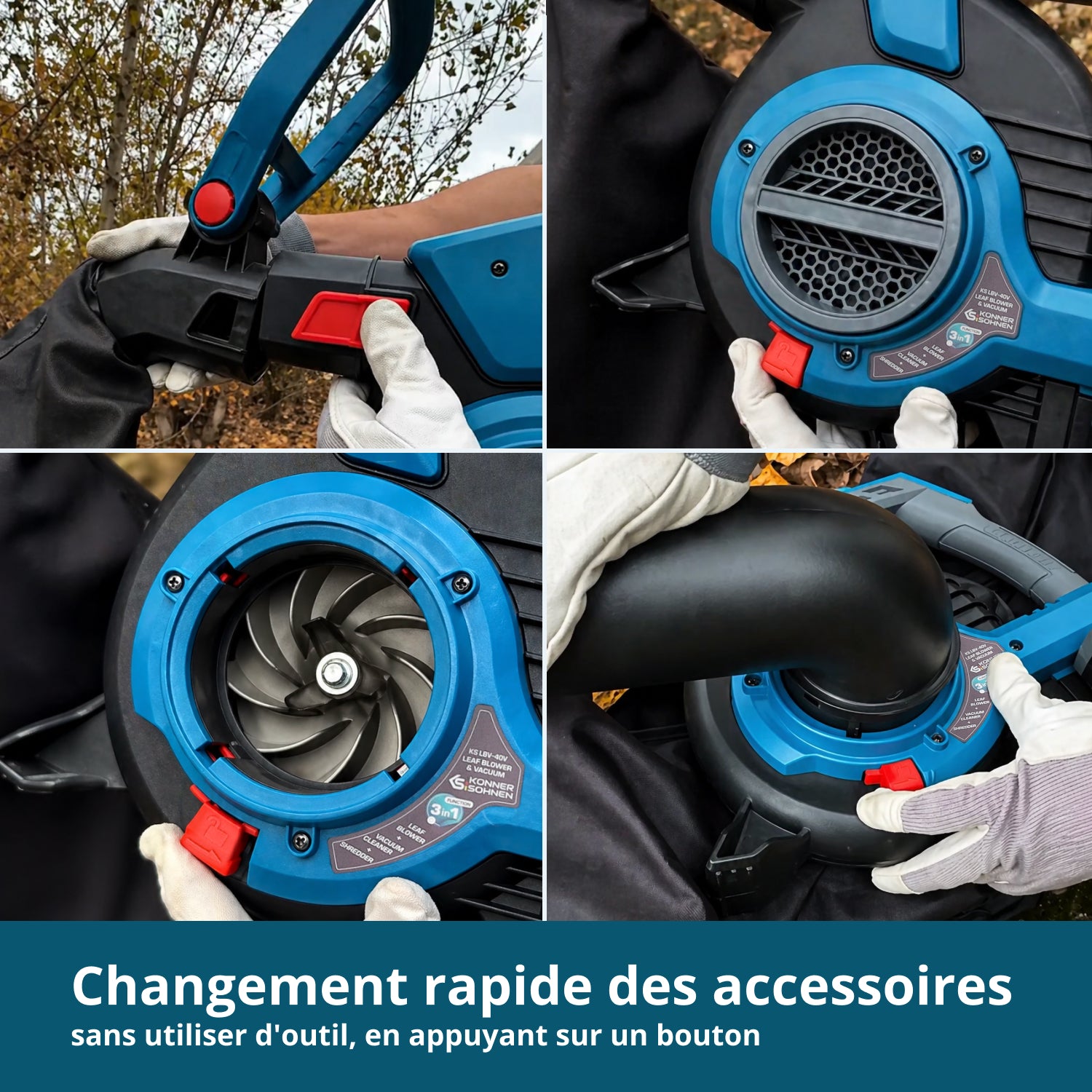 Aspirateur-souffleur de jardin sur batterie KS LBV-40V