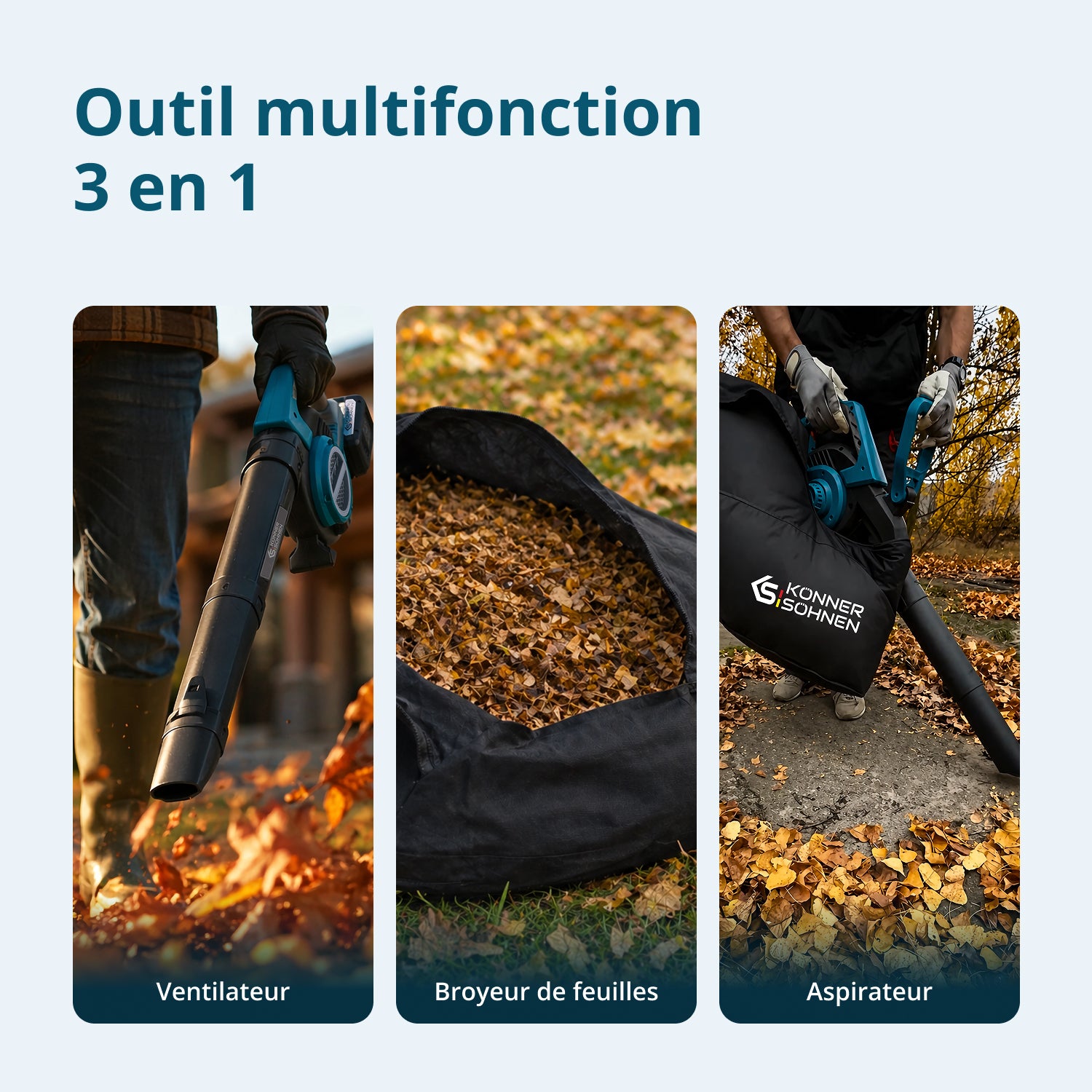 Aspirateur-souffleur de jardin sur batterie KS LBV-40V