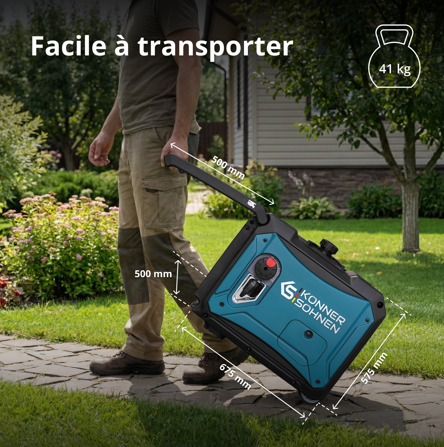 Groupe électrogène à essence-gaz de type inverter KS 4000iEG S