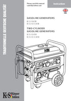Gasoline generators K&S 2022 TWO-CYLINDER GASOLINE GENERATORS