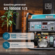 Benzingenerátor „Könner & Söhnen” KS 10000E 1/3 thumbnail