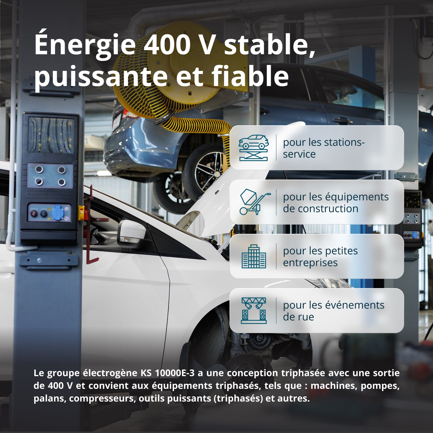 Groupe électrogène à essence "Könner & Söhnen" KS 10000E-3
