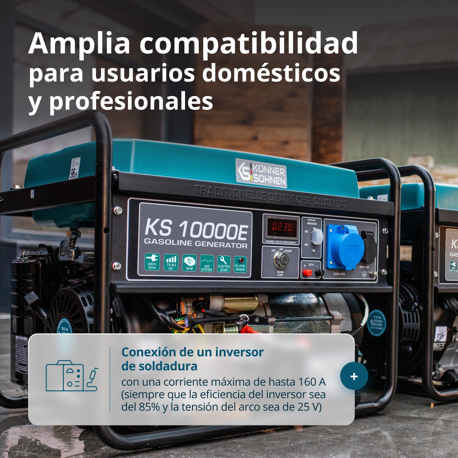 Generador de gasolina "Könner & Söhnen" KS 10000E