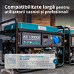 Generator pe benzină „Könner & Söhnen” KS 10000E thumbnail