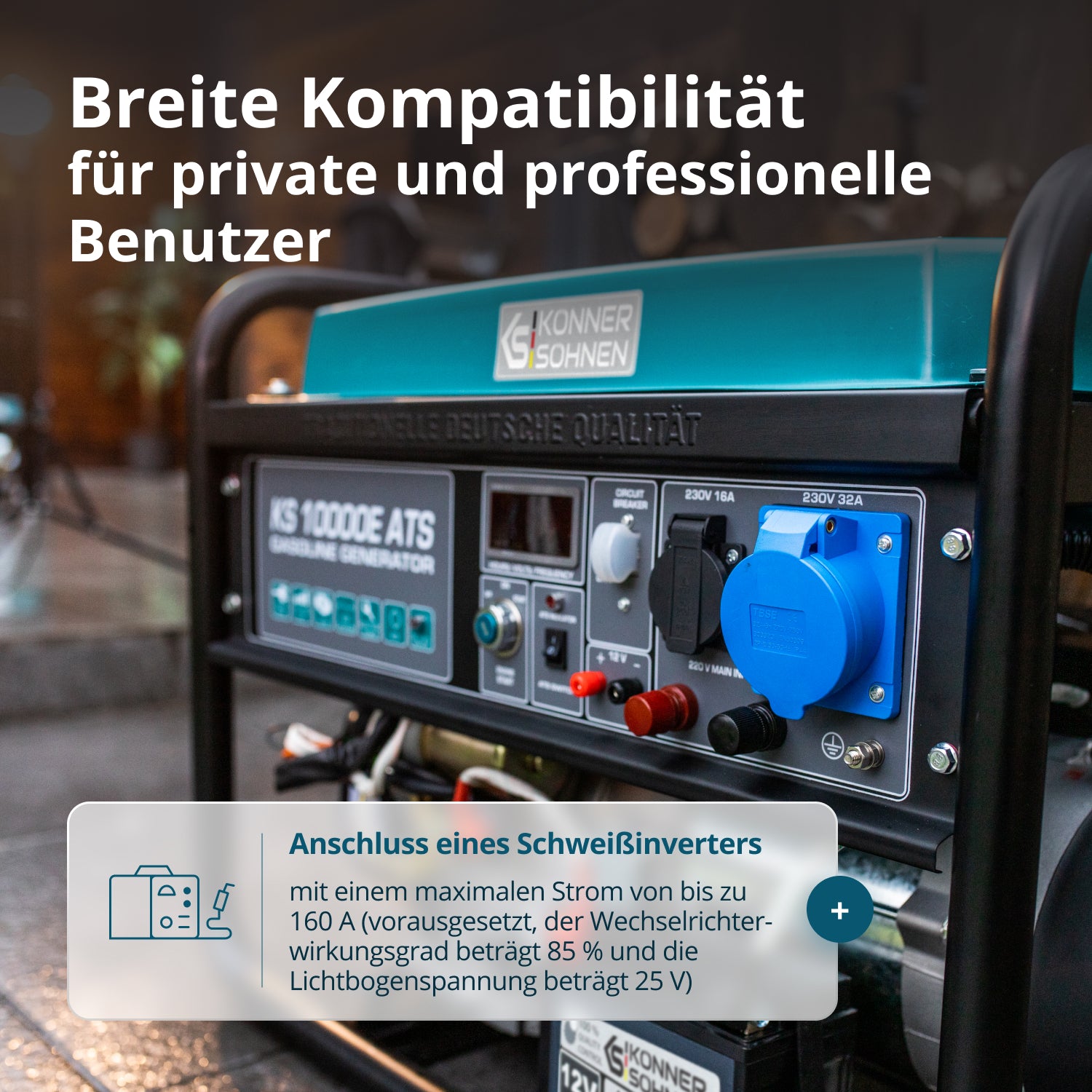 Benzínový generátor „Könner & Söhnen“ KS 10000E ATS