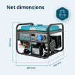 LPG/Gasoline Generator "Könner & Söhnen" KS 10000E G thumbnail
